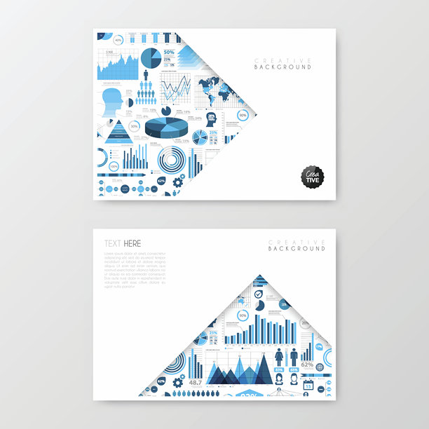 宣传册模板布局，封面设计，商业年度报告，传单，杂志图片下载