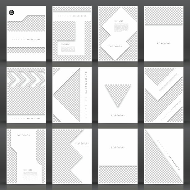 宣传册模板布局，封面设计，商业年度报告，传单，杂志图片下载