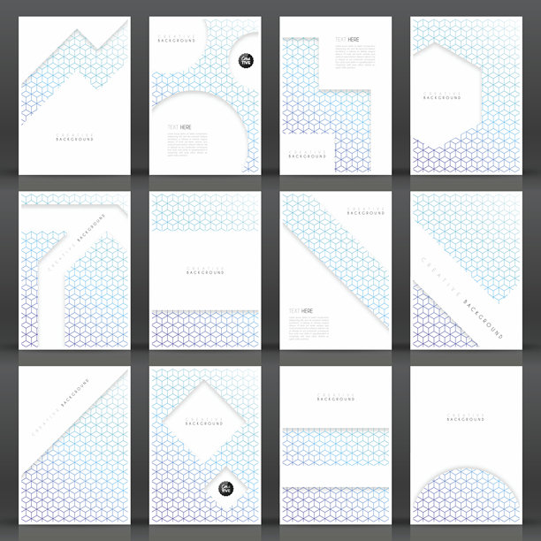 宣传册模板布局，封面设计，商业年度报告，传单，杂志图片下载