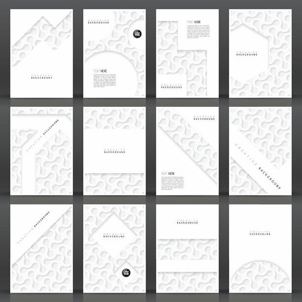 宣传册模板布局，封面设计，商业年度报告，传单，杂志图片下载