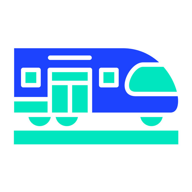 火车矢量图标设计插画图片下载