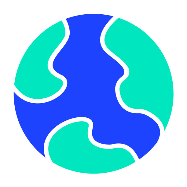 地球矢量图标设计插画图片下载