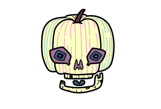 浅色调的万圣节南瓜图片图片下载