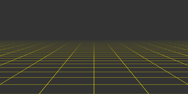 带有透视线的3D线框网格房间。虚拟现实中的未来数字空间。白色背景上的抽象黑色网格。现代网络几何设计概念插图。图片下载