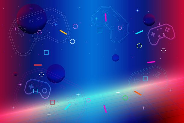 80年代复古科幻背景。复古未来主义网格景观。数字赛博纹理。矢量插画。图片下载