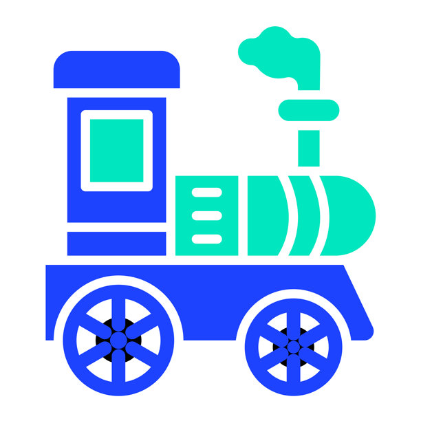 火车头矢量图标设计插画图片下载