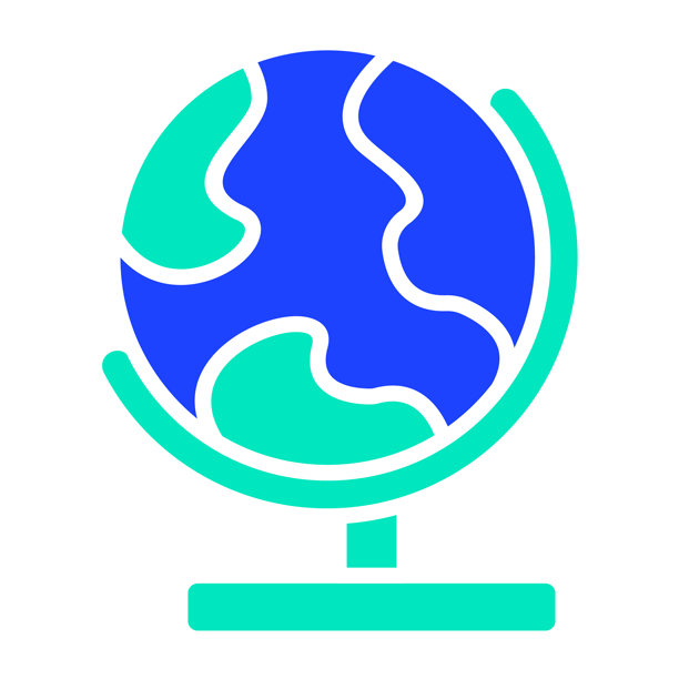 地球图标矢量设计插画图片下载