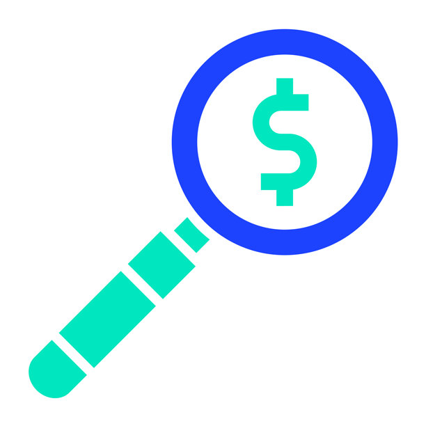 放大镜矢量图标设计插画图片下载