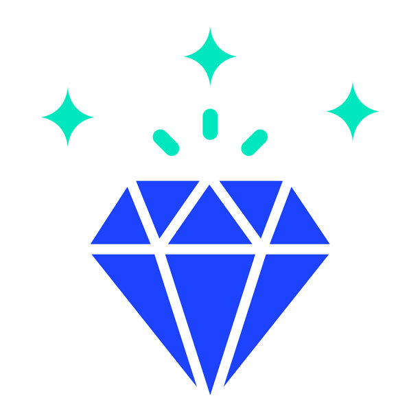 钻石矢量图标设计插画图片下载