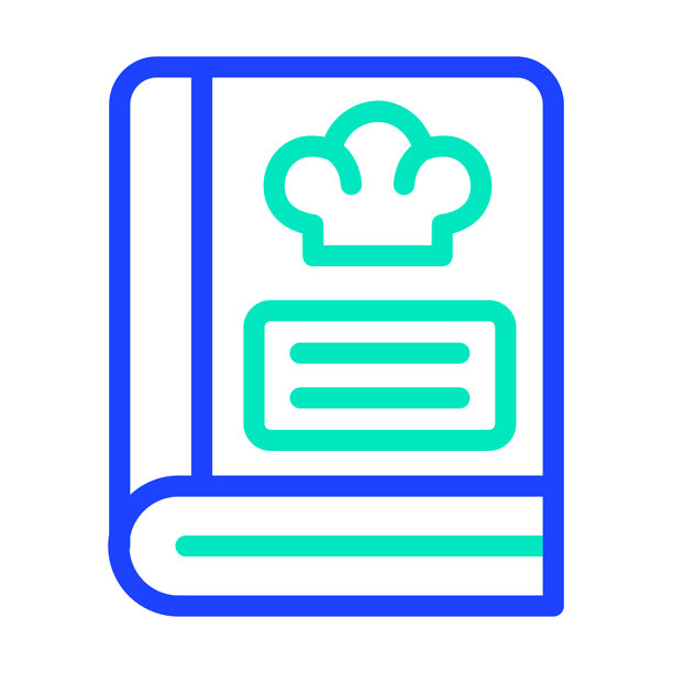 食谱书矢量图标设计插画图片下载