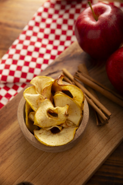 苹果脆片零食俯视图片图片下载