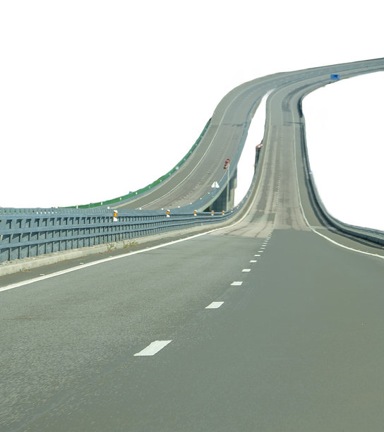 弯曲的高速公路孤立照片图片下载
