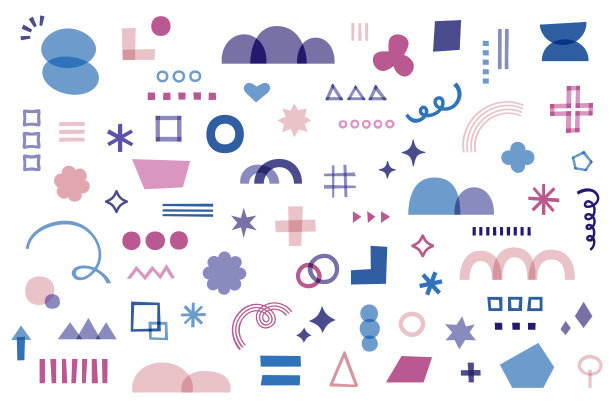 插画、装饰、矢量图、素材、套装、明亮、流行、装饰品、点缀、背景、多种、活力四射的涂鸦图片下载