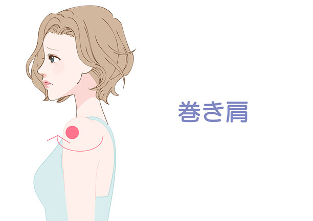 圆肩女性侧面剪影插画图片下载