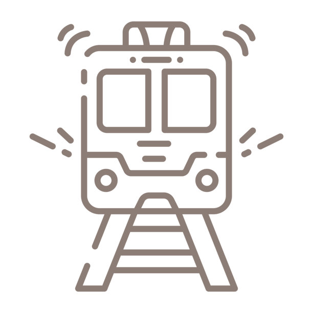 火车图标设计。插画矢量设计图片下载