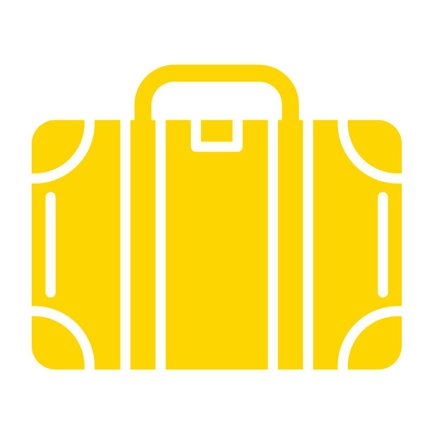 行李箱矢量图标设计插画图片下载