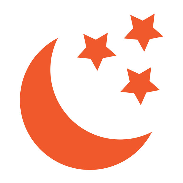 月亮矢量图标设计插画图片下载