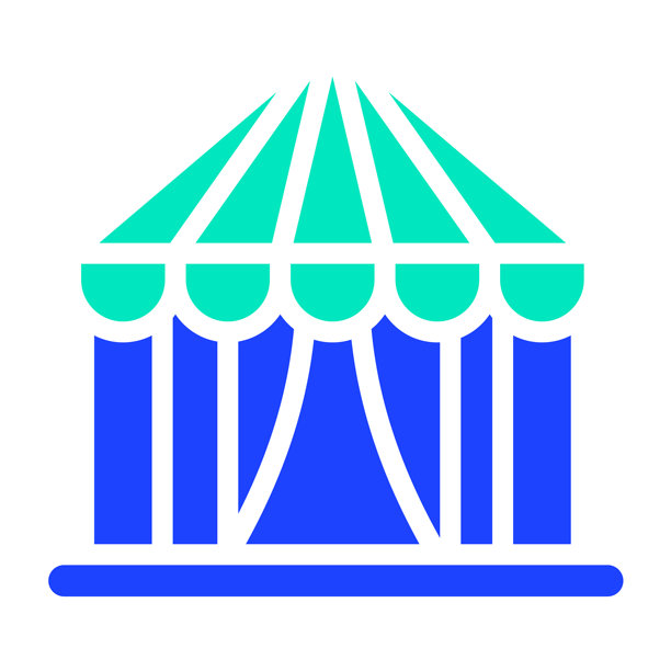 帐篷矢量图图标设计插画图片下载