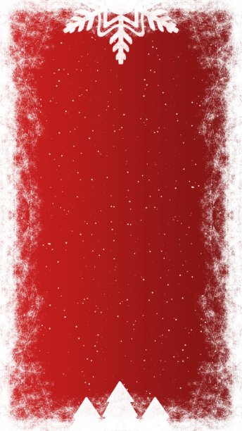 银白色雪花标签，带有闪闪发光的雪花，背景为圣诞新年主题的红酒红色闪亮背景，饰有雪花形状和圣诞树。图片下载