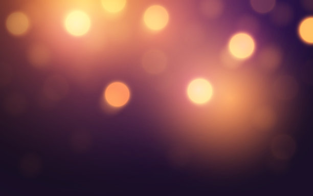 浪漫的紫色和金色散景光背景，优雅的抽象光辉，适用于庆祝或婚礼设计，背景装饰。素材插画图片下载