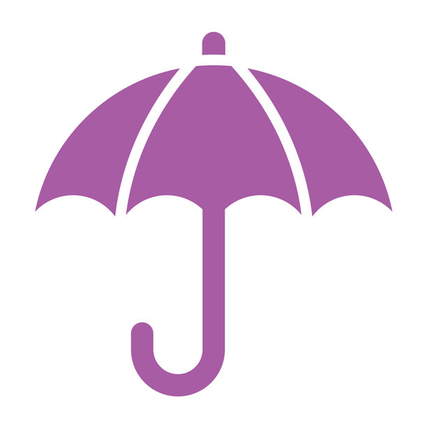 雨伞矢量图标设计插画图片下载