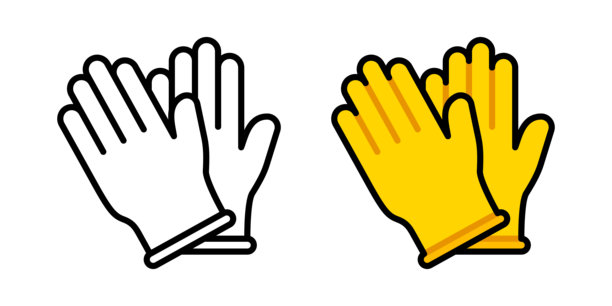 矢量手套扁平插画图片下载