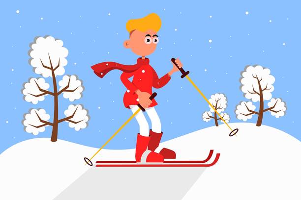 男孩滑雪图片下载