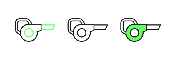 矢量图：叶子形状的园林风扇图标，孤立在白色背景上。图片下载