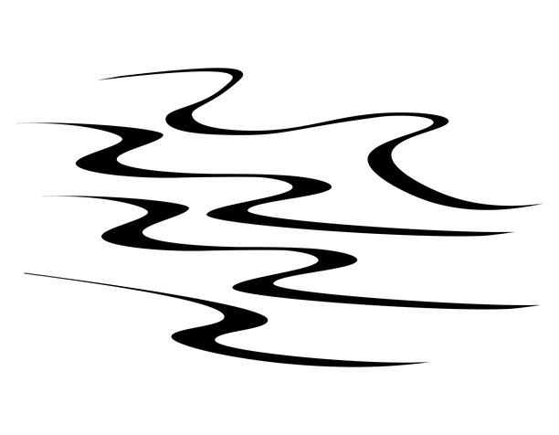 云彩插画。日式风格背景插画。新年贺卡素材。图片下载