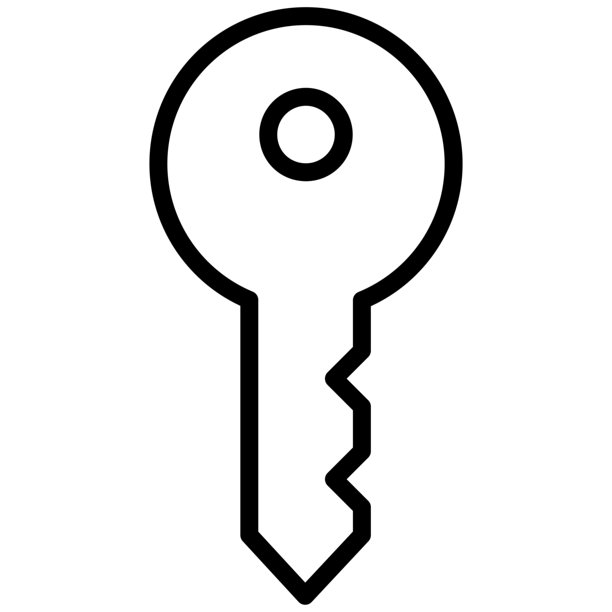 关键线条图标。细线条设计。矢量图标素材插画图片下载