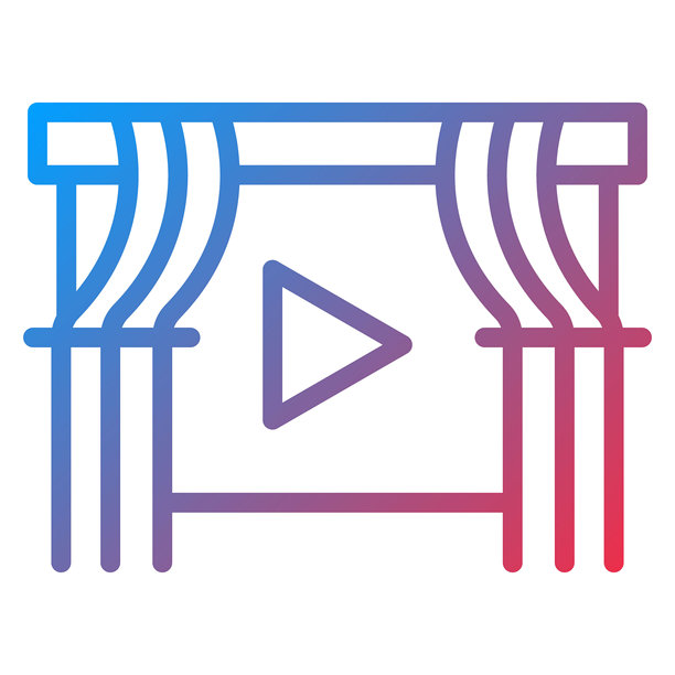 电影屏幕矢量图标图片下载