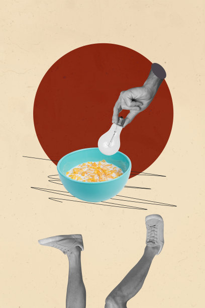 竖幅横幅照片趋势图片拼贴，手持麦片碗、牛奶、早餐、营养、女性、男性、腿部、鞋子、无身体、碳水化合物图片下载