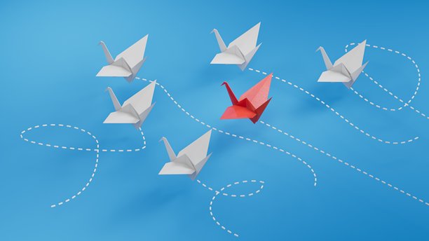 天鹅飞翔。空中用虚线勾勒出“爱”字。天鹅图标。黑色剪影。旅行轨迹。浪漫情人节贺卡。扁平化设计。白色背景。孤立。3D插画图片下载