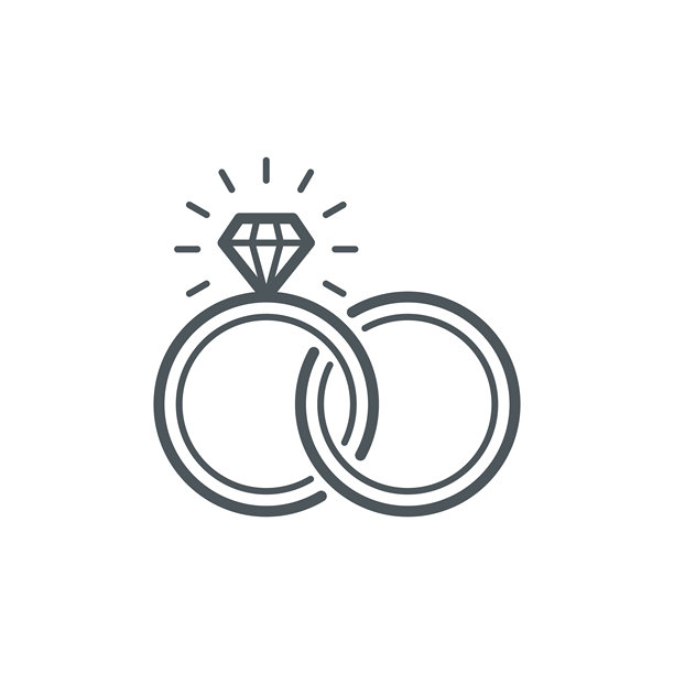 结婚戒指图标图片下载