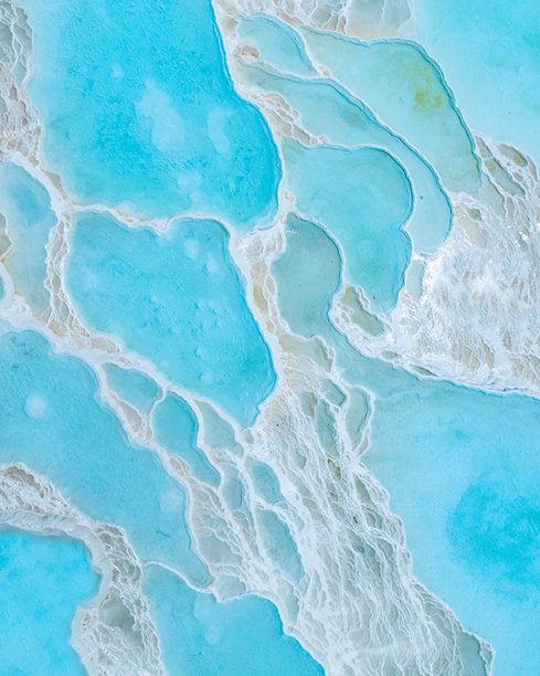 土耳其代尼兹利棉花堡梯田照片图片下载