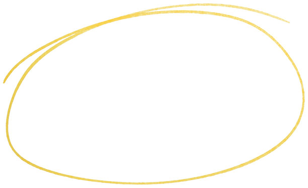 手绘黄色马克笔圆圈草图，抽象墨水椭圆形笔触，用于高亮、强调、下划线、商务笔记图片下载