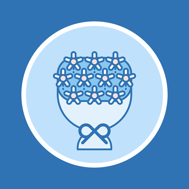 鲜花花束图标图片下载