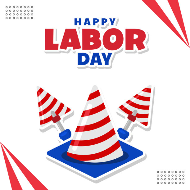 欢乐劳动节矢量插画横幅图片下载