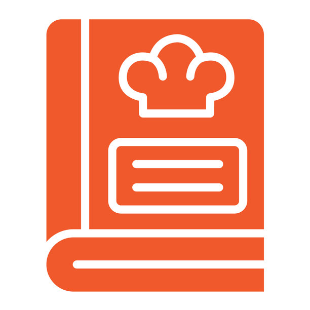 食谱书矢量图标设计插画图片下载