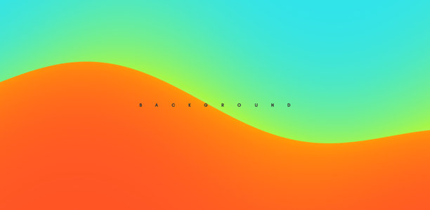 沙漠沙丘日落景观。动态效果的抽象背景。充满活力的渐变创意设计。三维矢量插画。图片下载