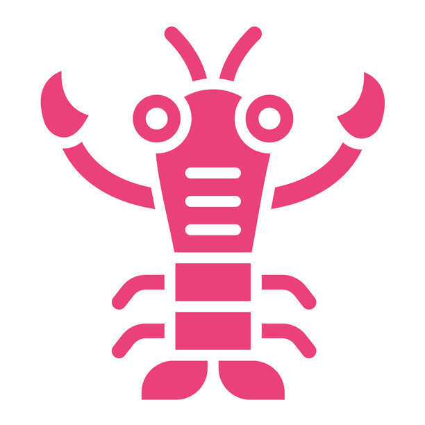 龙虾矢量图标设计插画图片下载