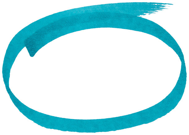 手绘蓝色马克笔圆形草图，抽象墨水椭圆形笔触，用于高亮、强调、下划线、商务笔记、涂鸦设计图片下载