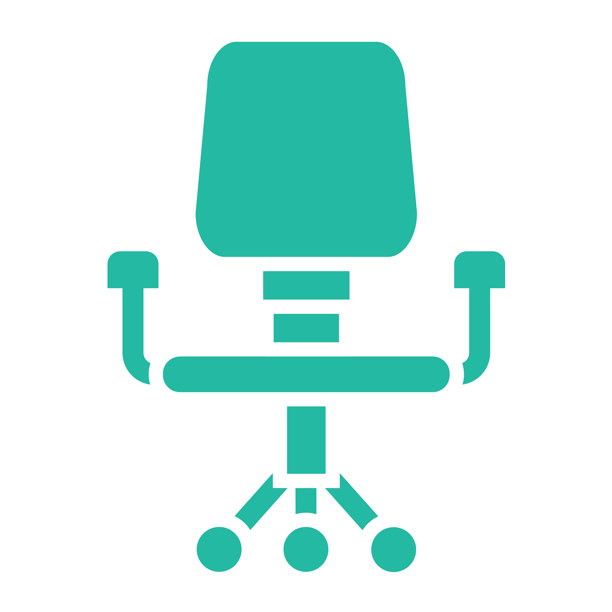 办公椅矢量图标设计插画图片下载