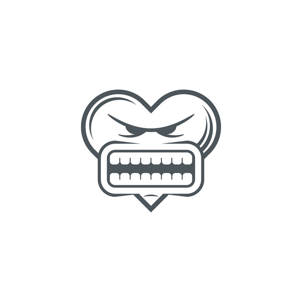 可爱的表情，愤怒的脸图标图片下载