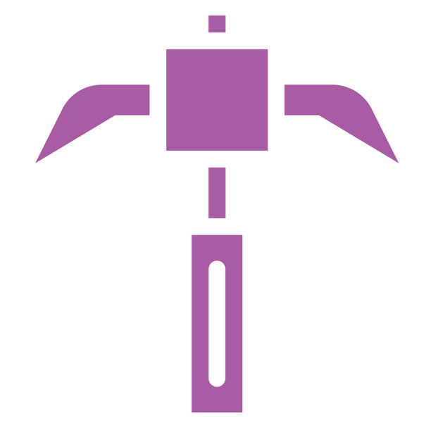 镐头矢量图标设计插画图片下载