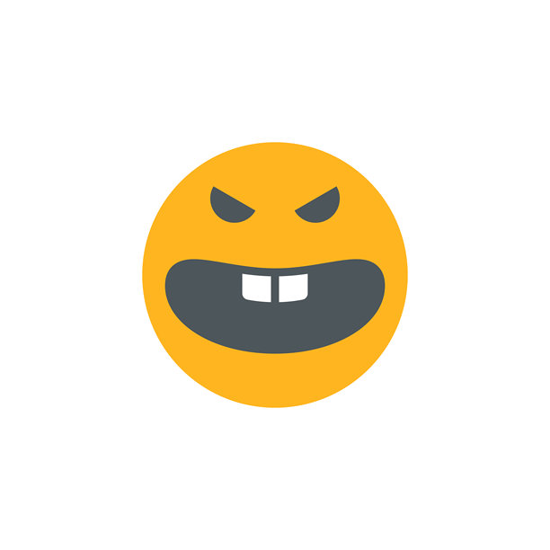 可爱的表情，愤怒的脸图标图片下载