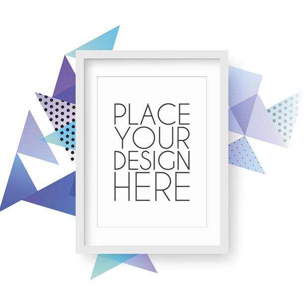 抽象几何背景边框。图片下载