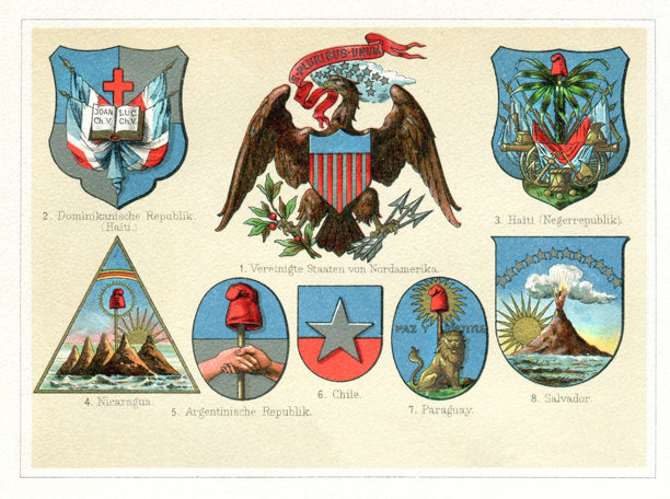 1897年美国复古徽章图片下载