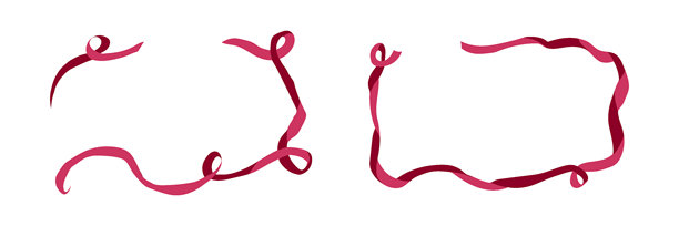 别致的粉色丝带边框。复古少女风边框，适合可爱俏皮的圣诞插画。情人节主题设计，带有女性化的蝴蝶结。漂亮的审美生日明信片图形，以红色为主。图片下载