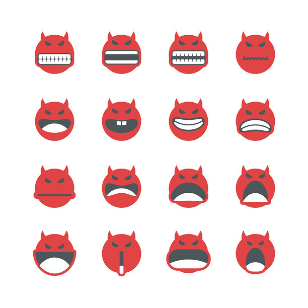 可爱的愤怒表情符号图片下载